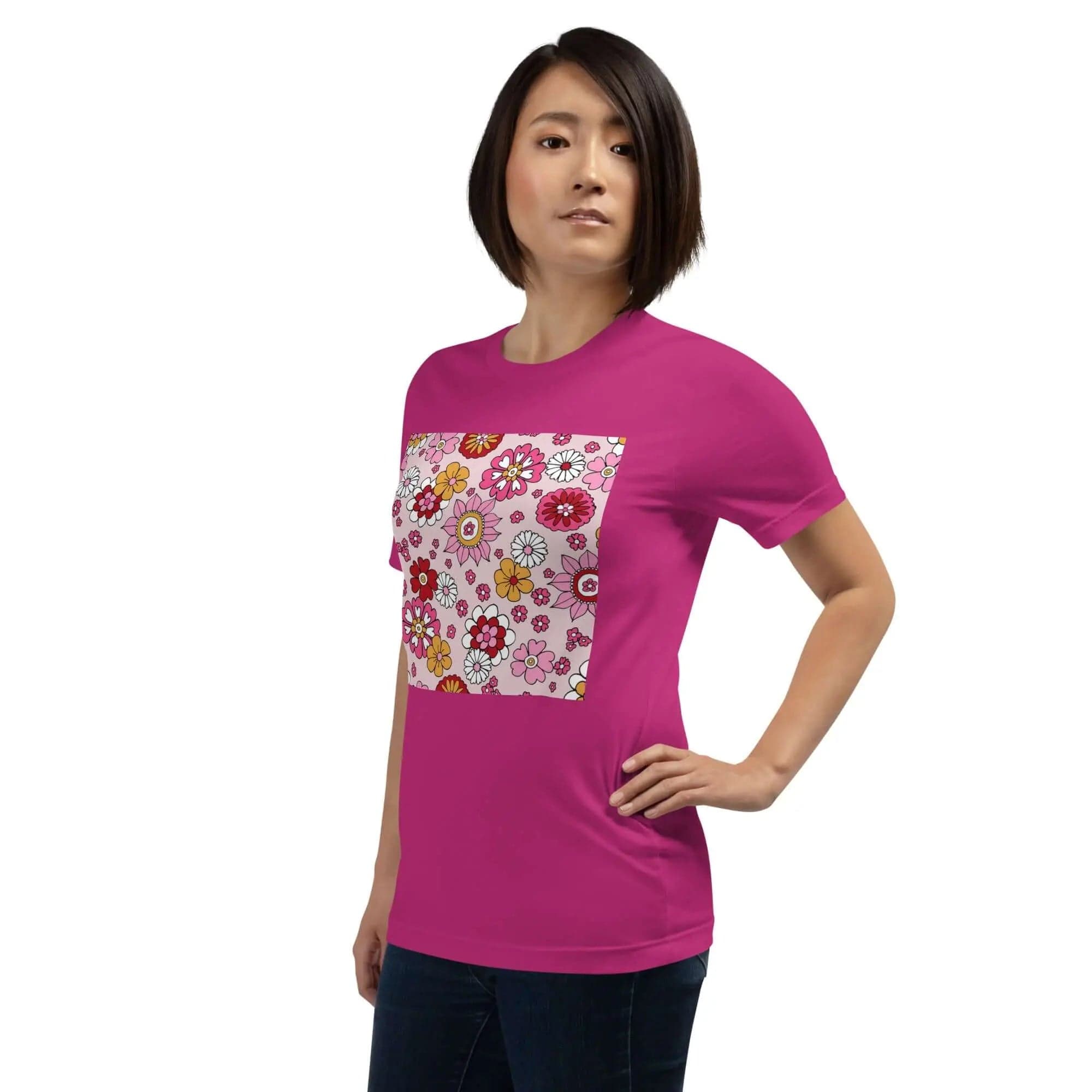Unisex T-Shirt with Bright Spring Colors