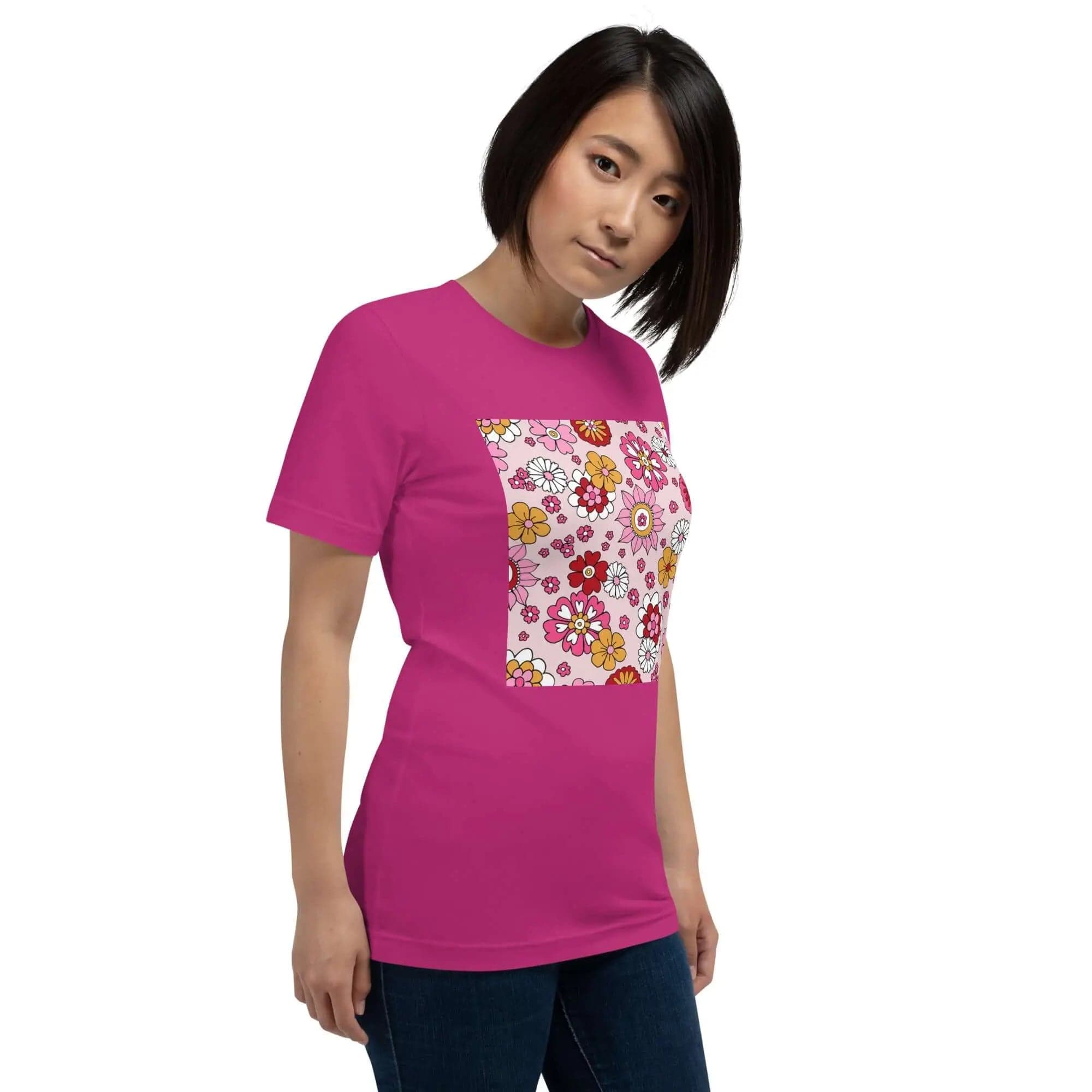 Unisex T-Shirt with Bright Spring Colors