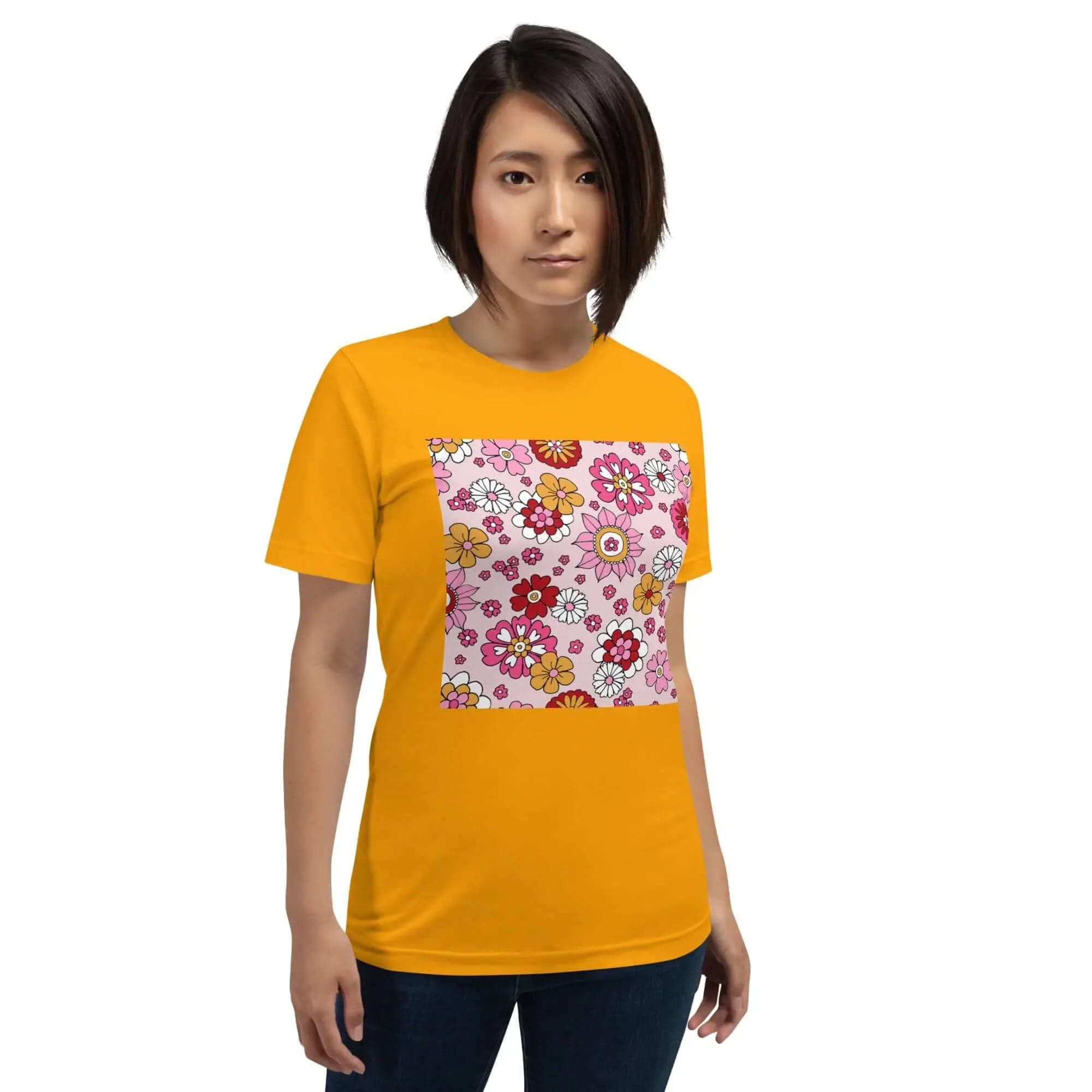 Unisex T-Shirt with Bright Spring Colors