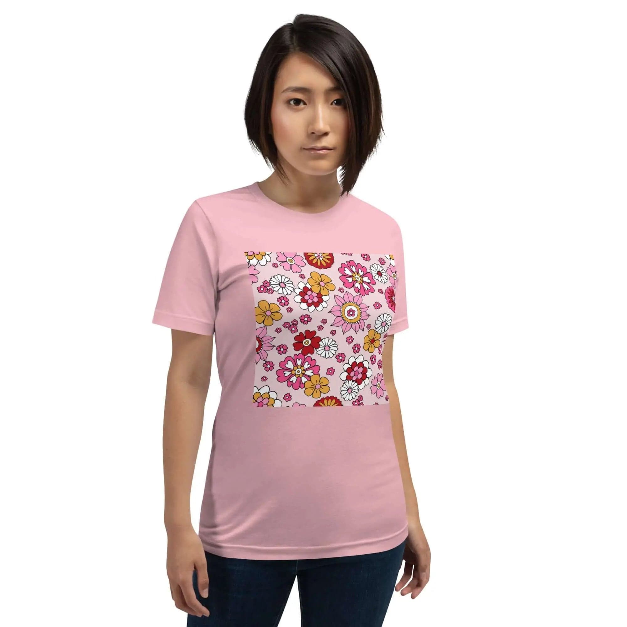 Unisex T-Shirt with Bright Spring Colors