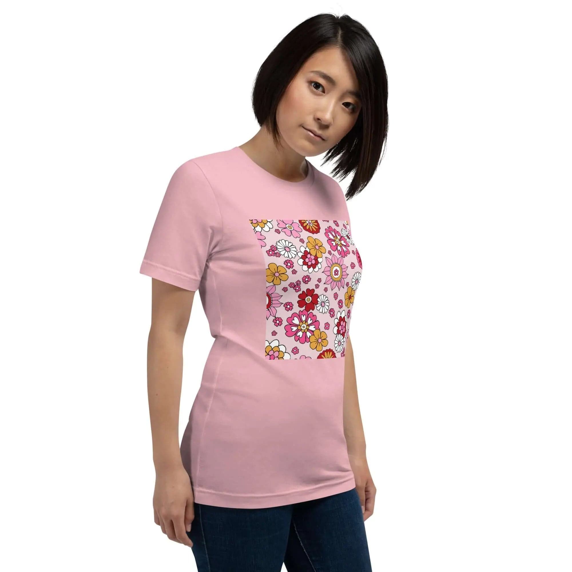 Unisex T-Shirt with Bright Spring Colors