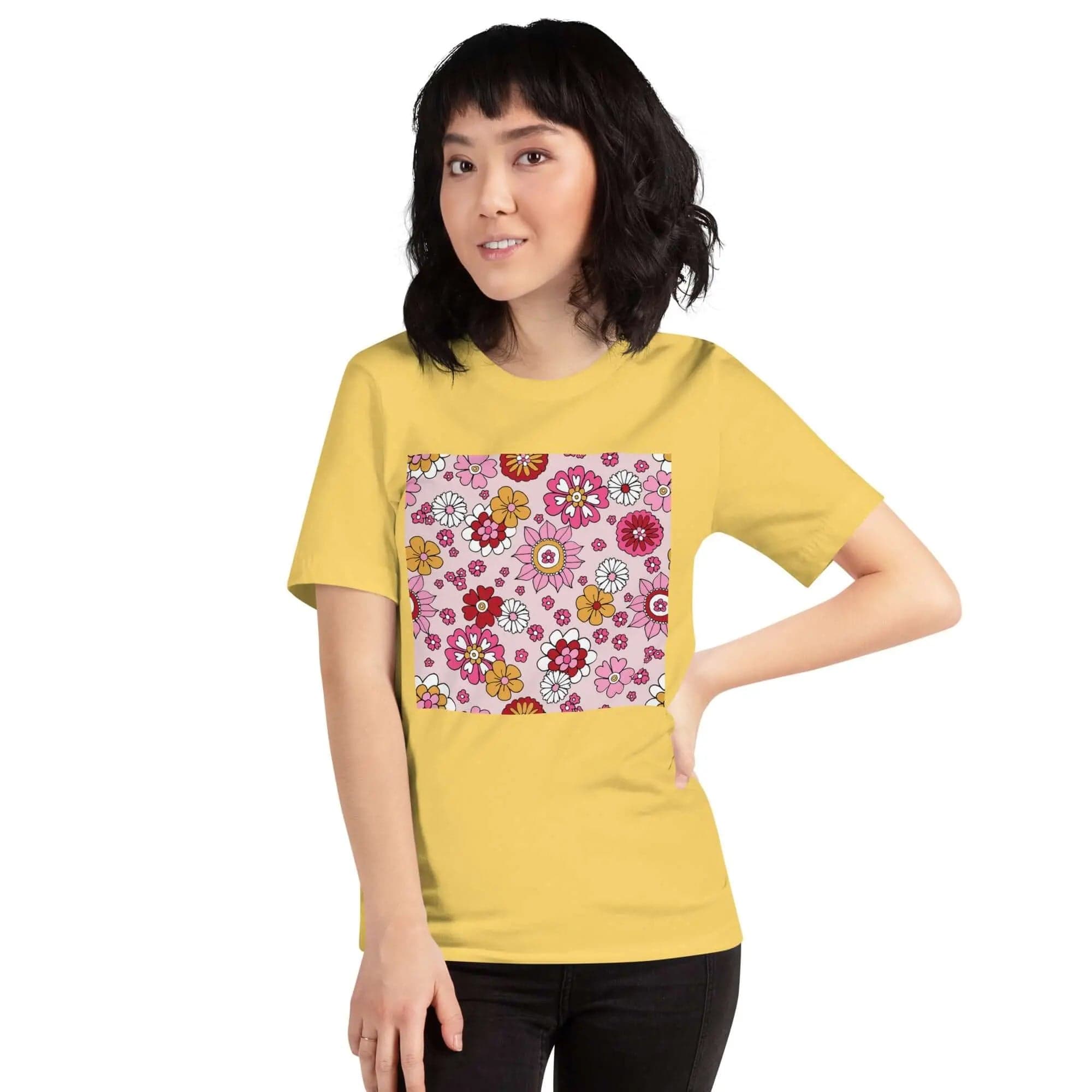 Unisex T-Shirt with Bright Spring Colors