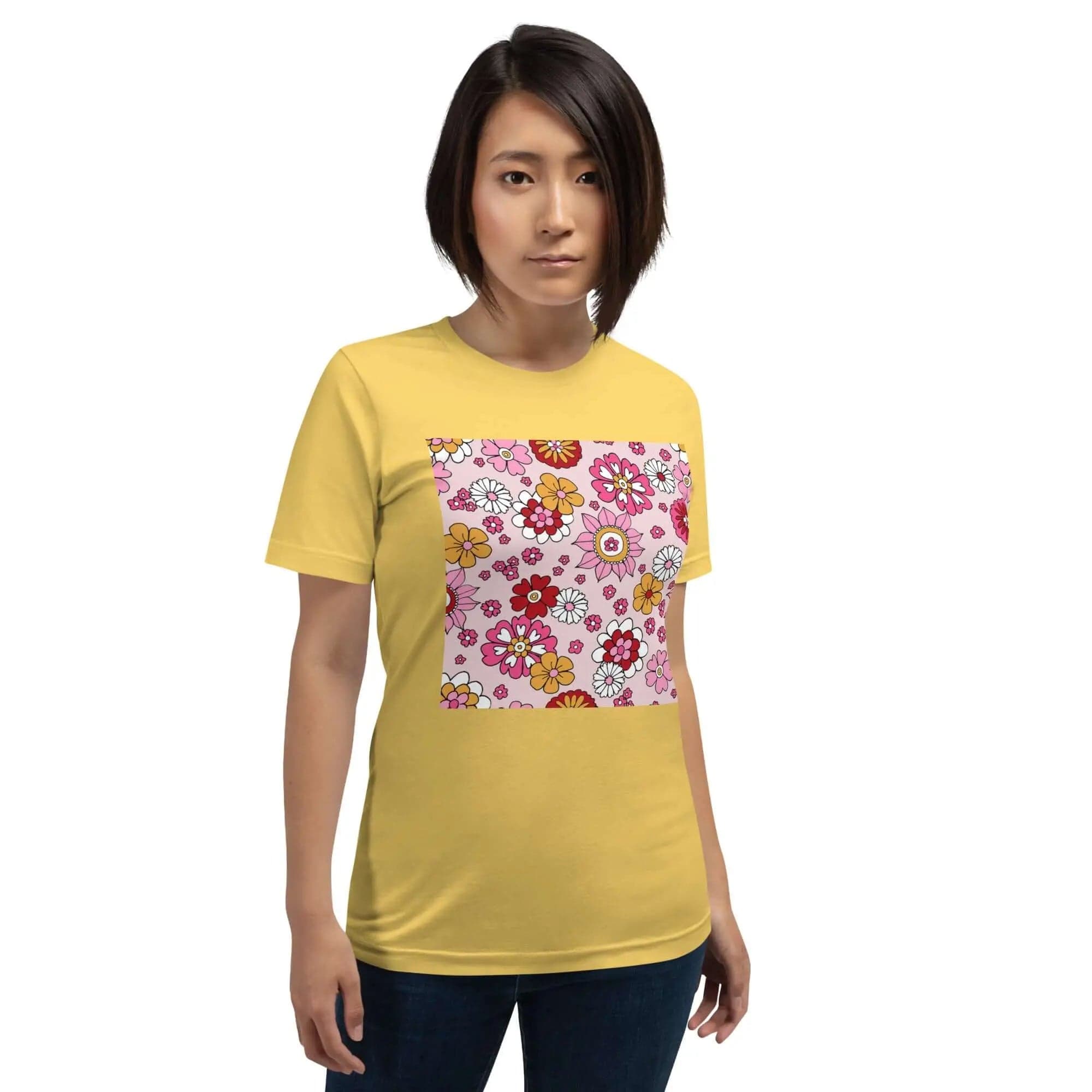 Unisex T-Shirt with Bright Spring Colors