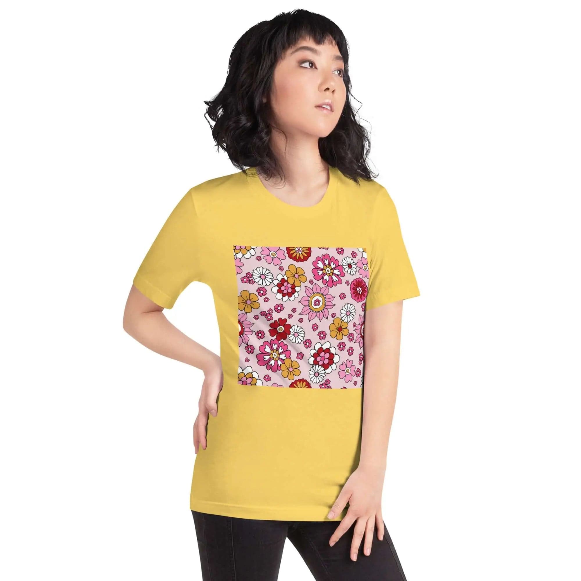 Unisex T-Shirt with Bright Spring Colors