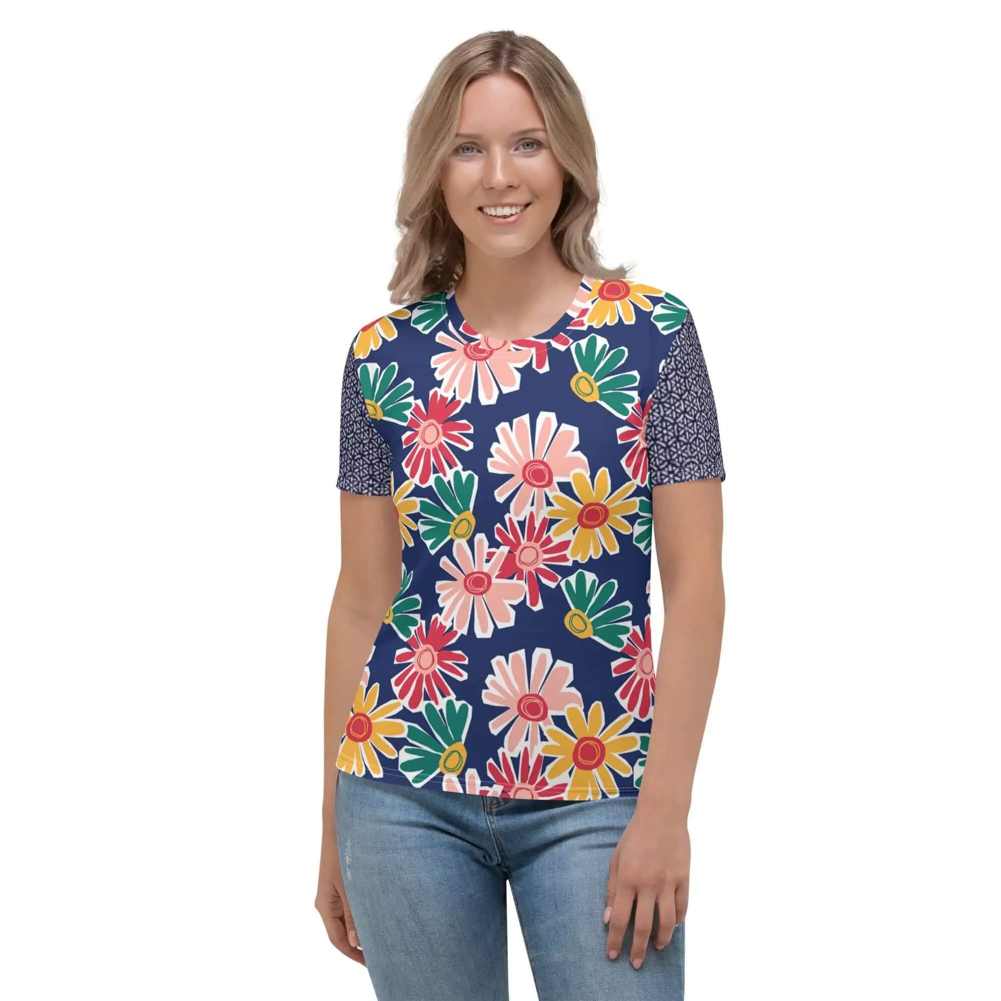 Women's T-Shirt with Bright Spring Colors