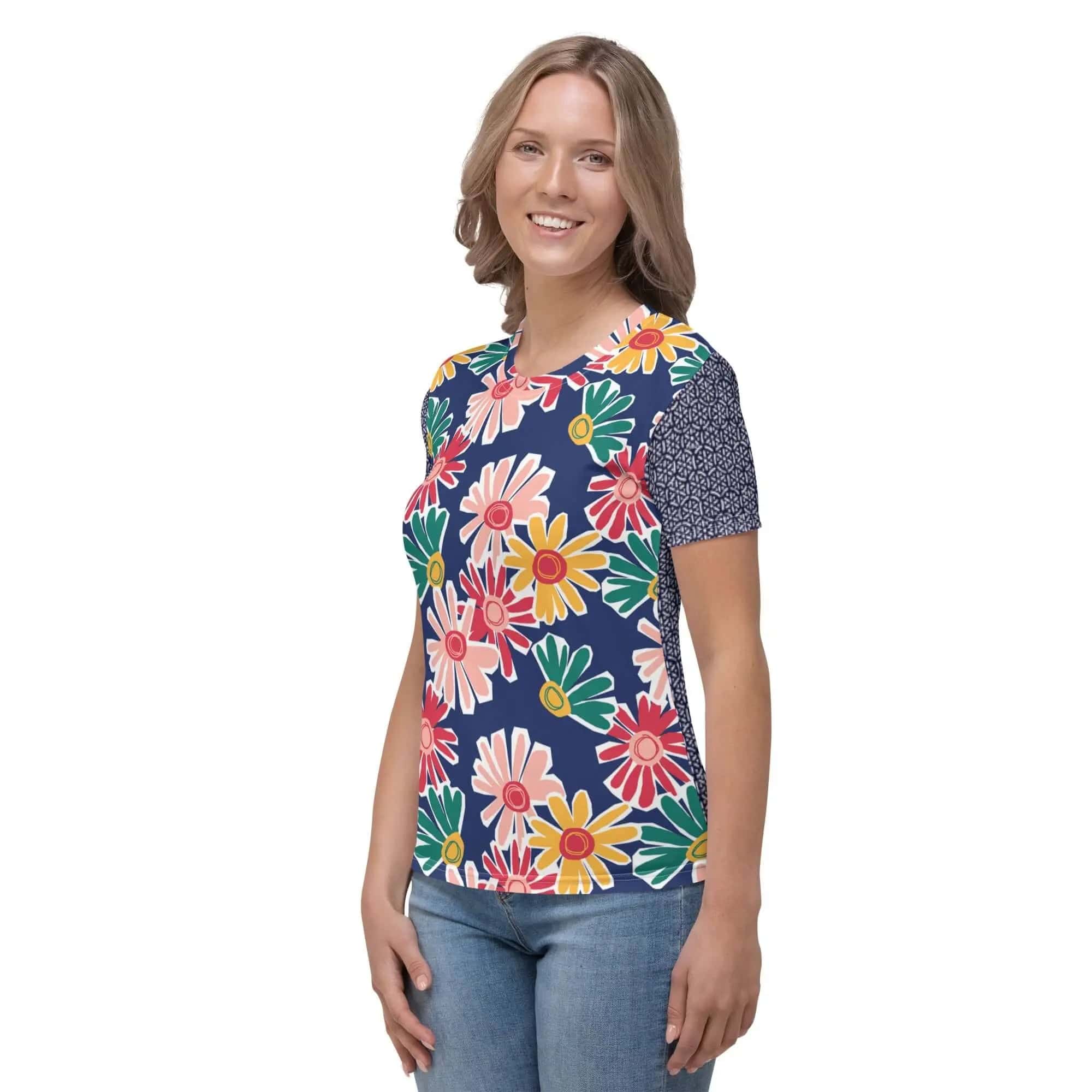 Women's T-Shirt with Bright Spring Colors