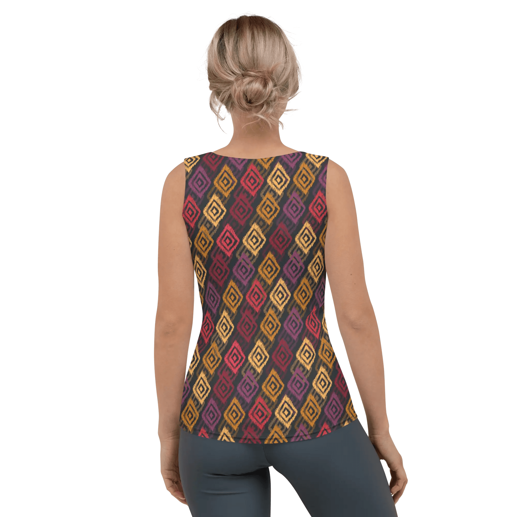 Printed Tank Tops for Dark Autumn Seasonal Color Palette