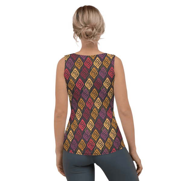 Printed Tank Tops for Dark Autumn Seasonal Color Palette