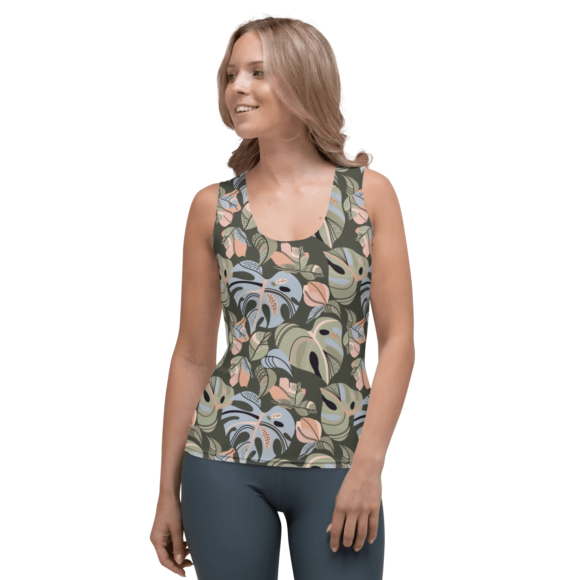 Printed Tank Tops for Soft Summer Seasonal Color Palette