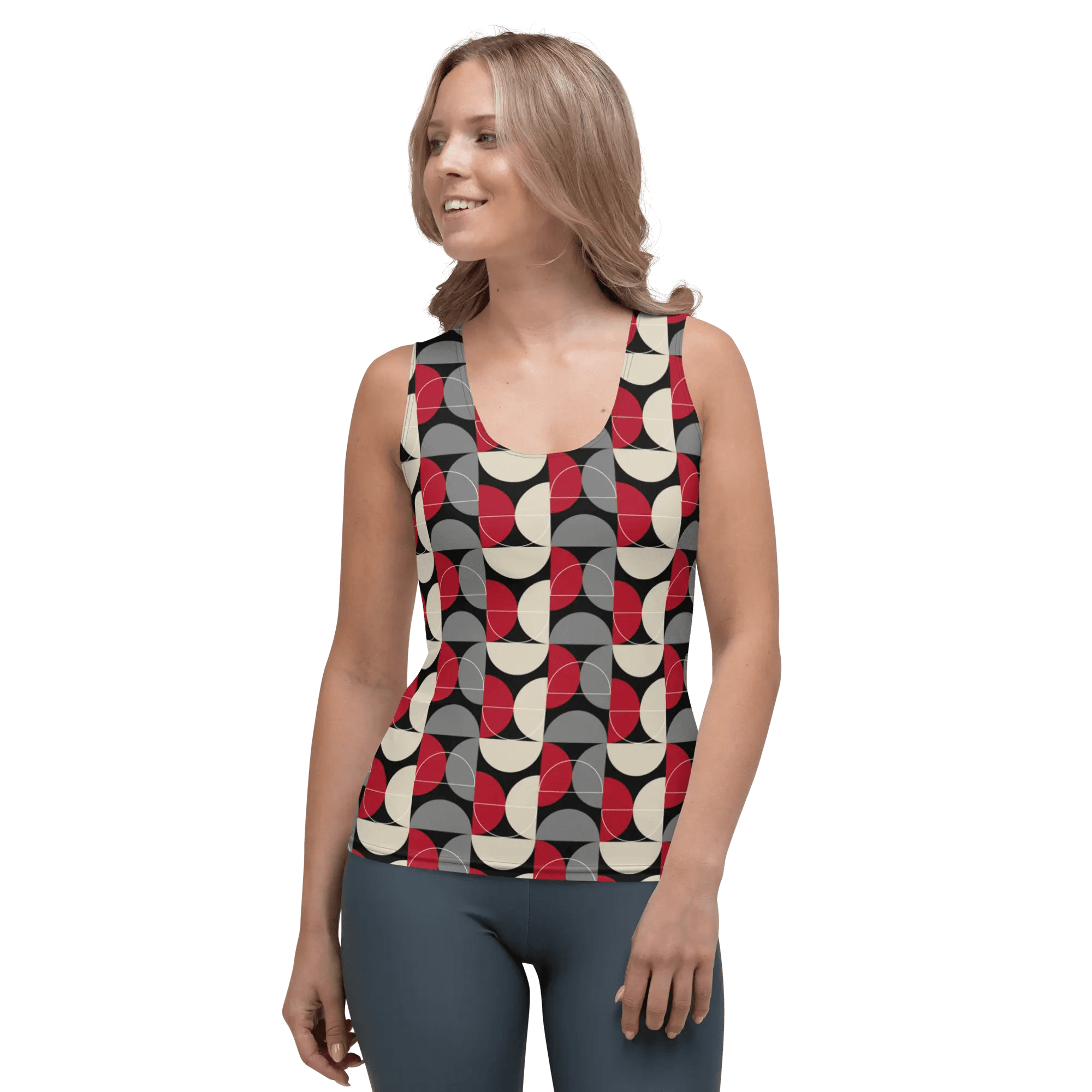 Printed Tank Tops for Dark Winter Seasonal Color Palette