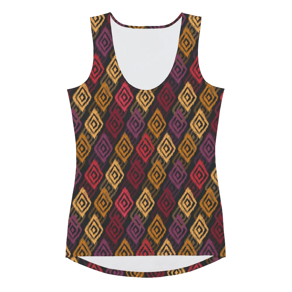 Printed Tank Tops for Dark Autumn Seasonal Color Palette