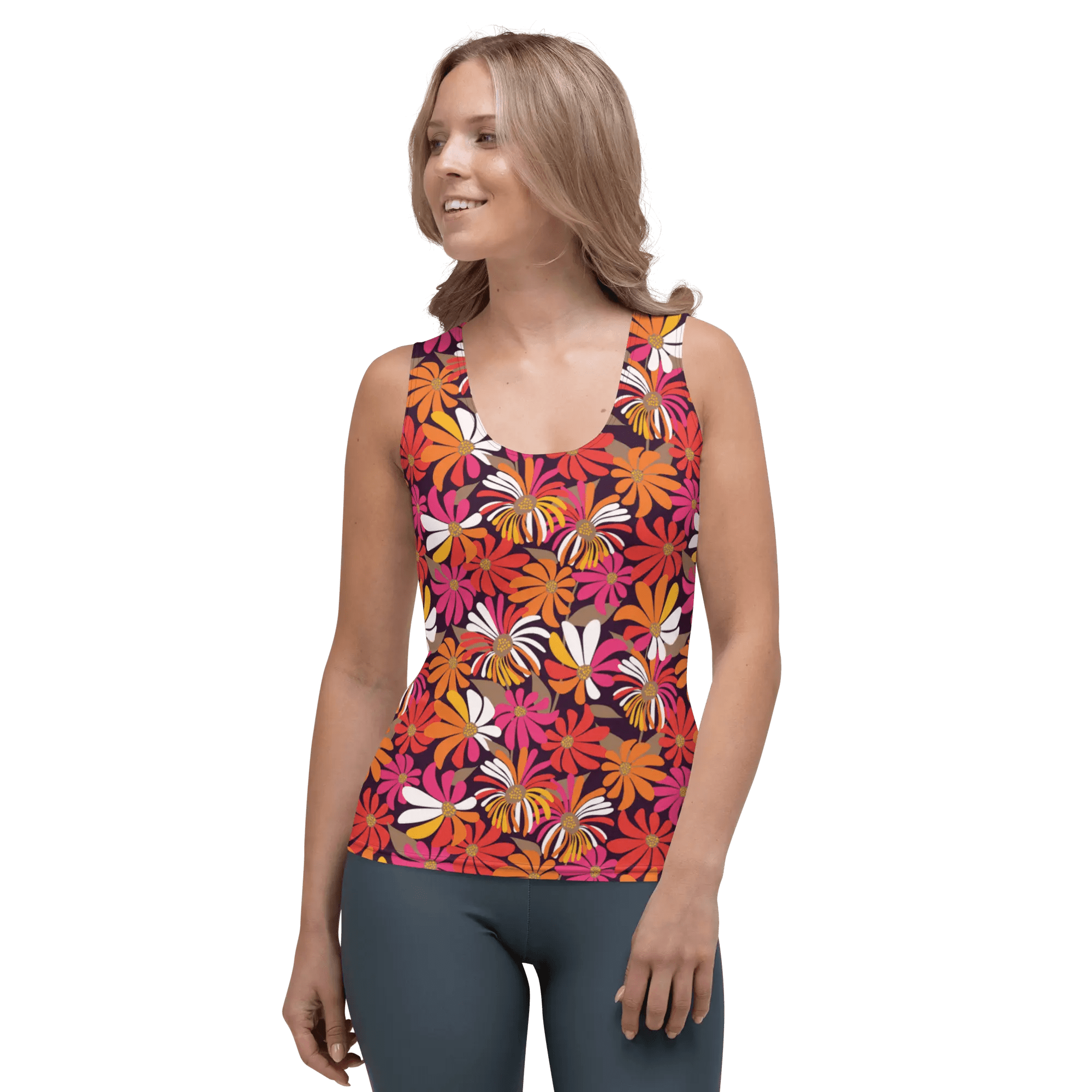Printed Tank Tops for Bright Spring Seasonal Color Palette