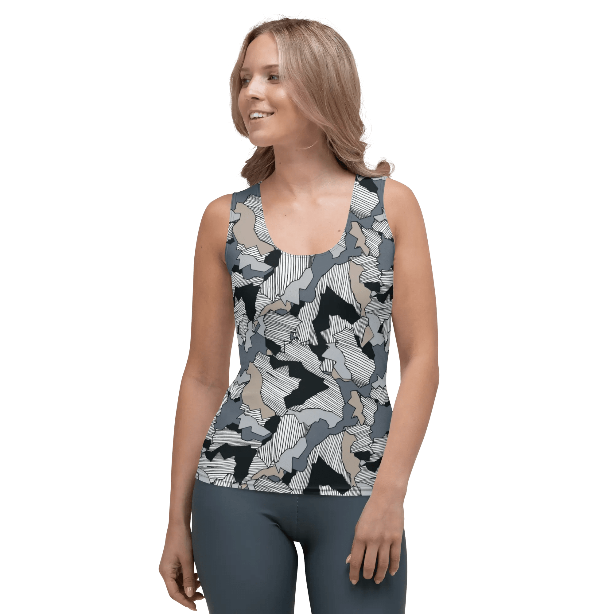 Printed Tank Tops for Dark Winter Seasonal Color Palette