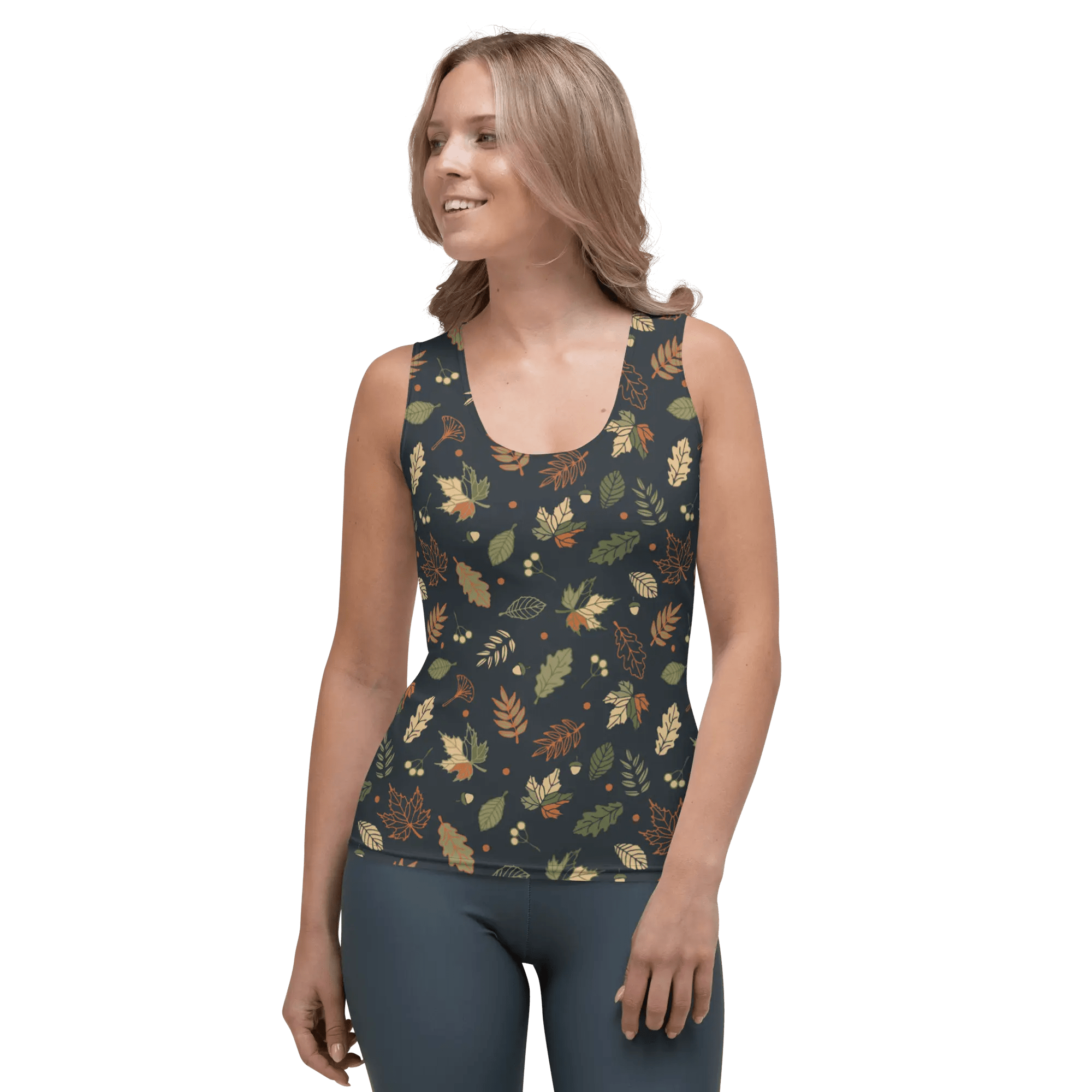 Printed Tank Tops for Dark Autumn Seasonal Color Palette