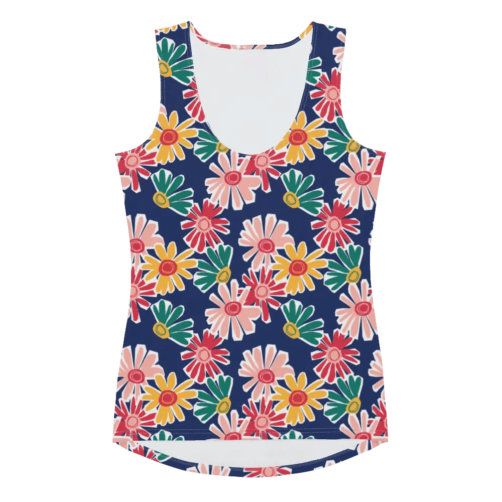 Printed Tank Tops for Bright Spring Seasonal Color Palette