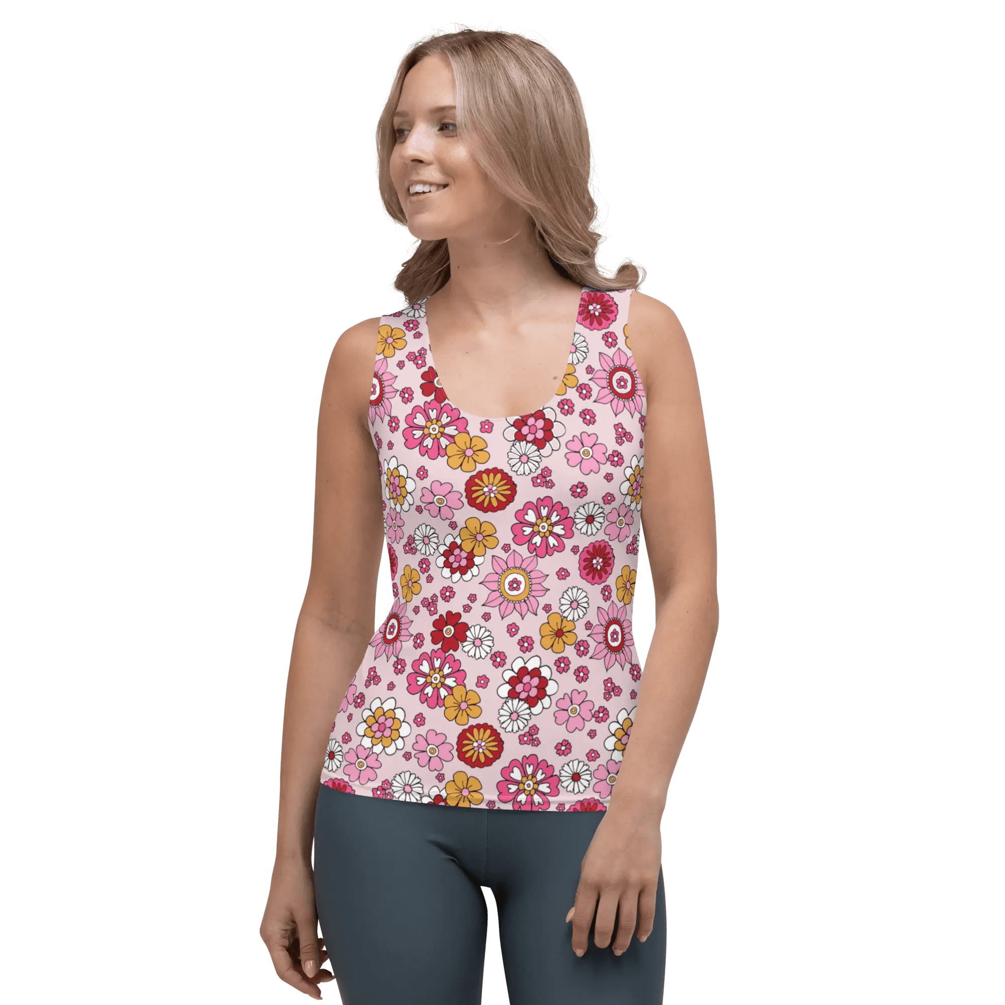 Printed Tank Tops for Bright Spring Seasonal Color Palette