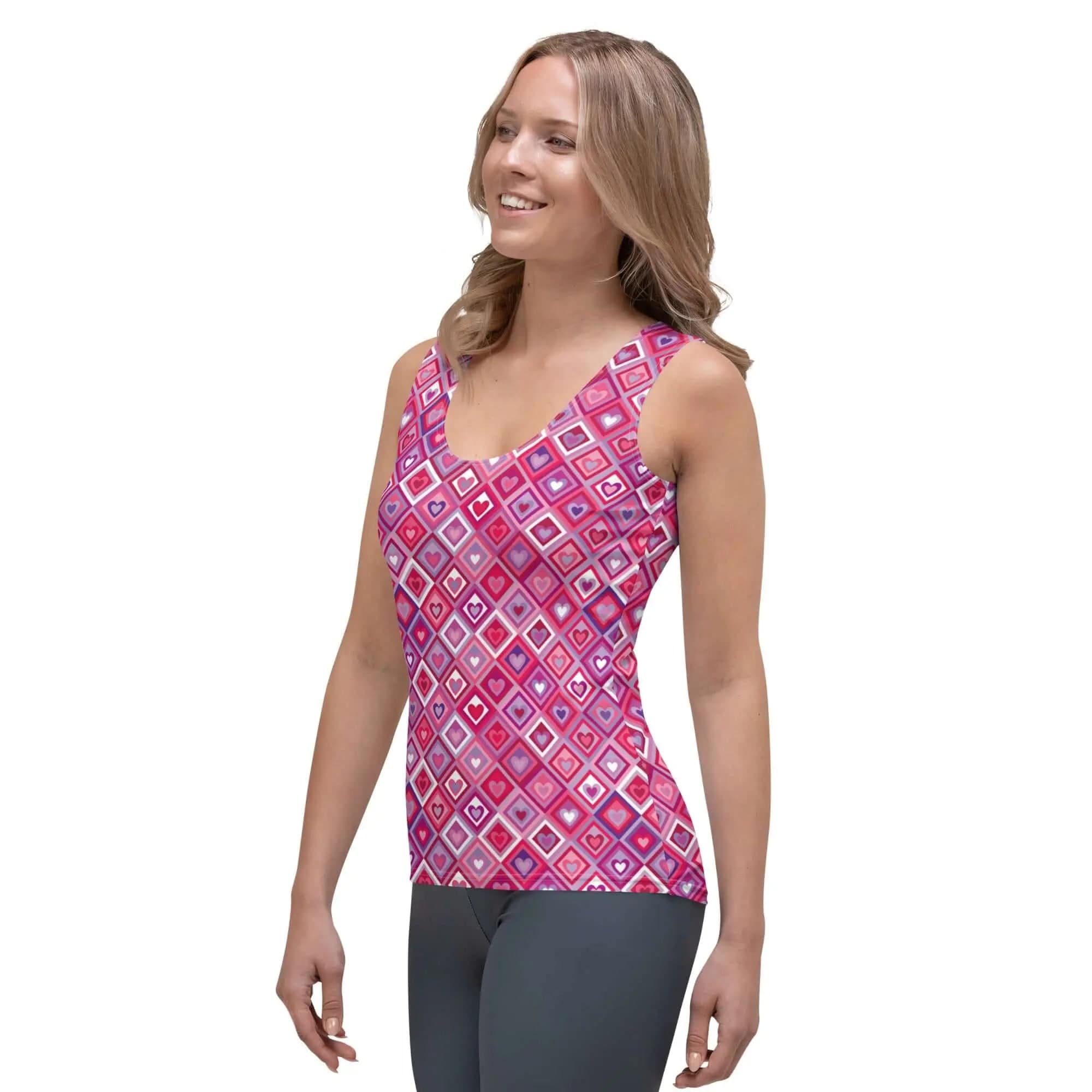 Printed Tank Tops for Bright Winter Seasonal Color Palette