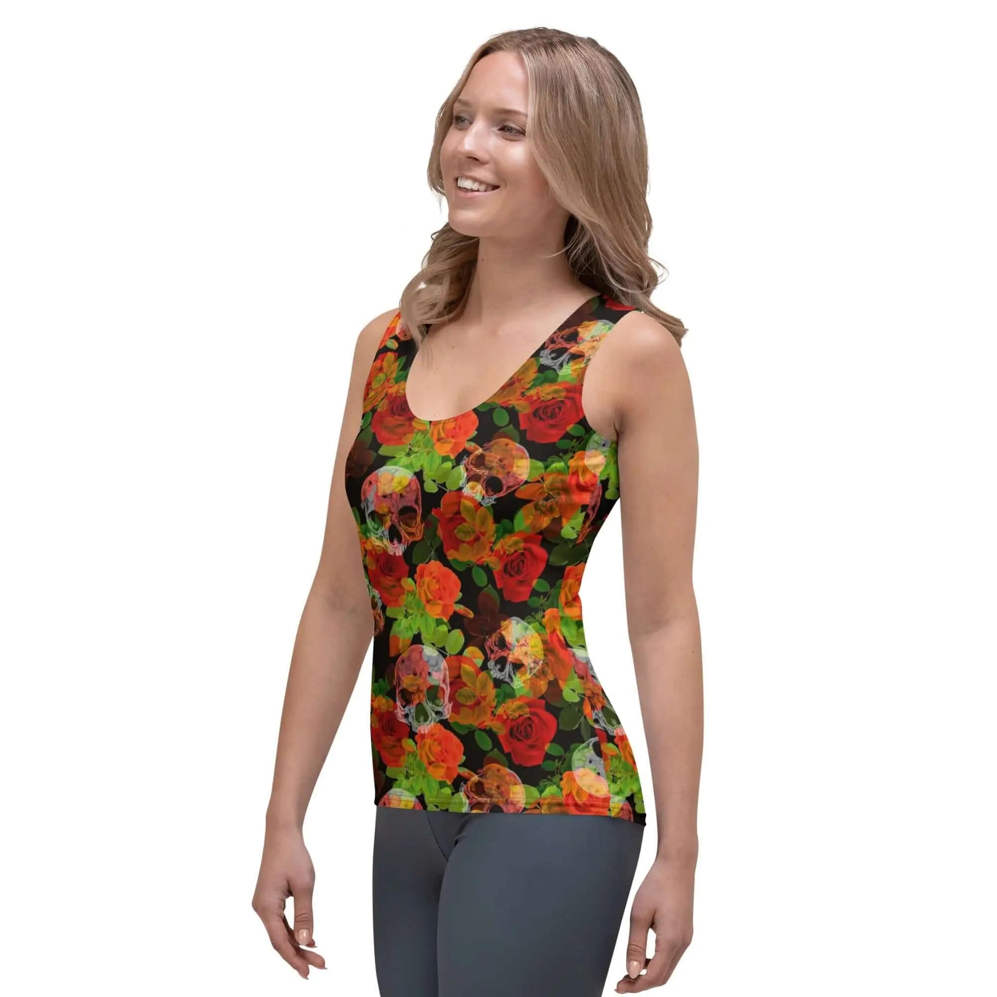 Printed Tank Tops for Dark Winter Seasonal Color Palette