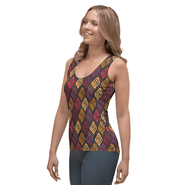 Printed Tank Tops for Dark Autumn Seasonal Color Palette