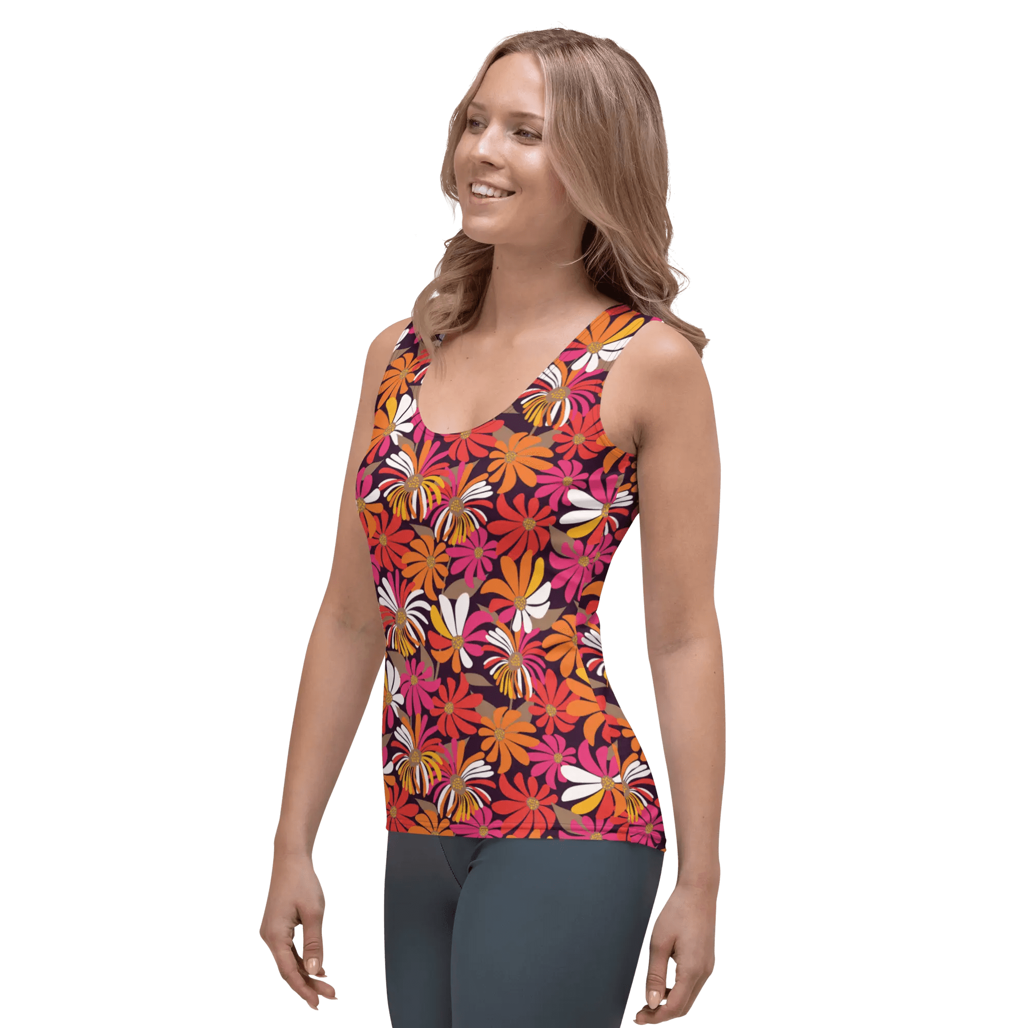 Printed Tank Tops for Bright Spring Seasonal Color Palette