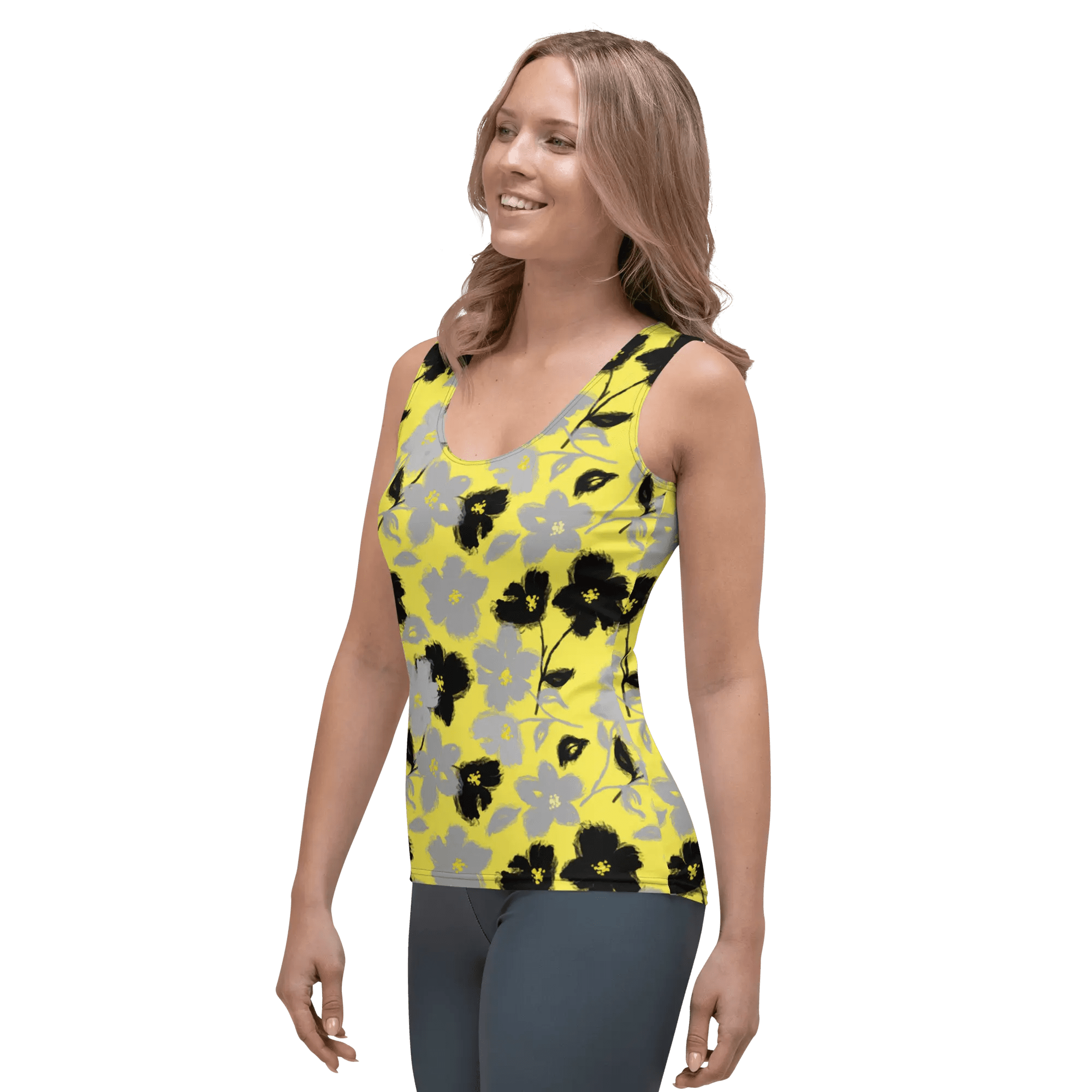 Printed Tank Tops for Bright Winter Seasonal Color Palette