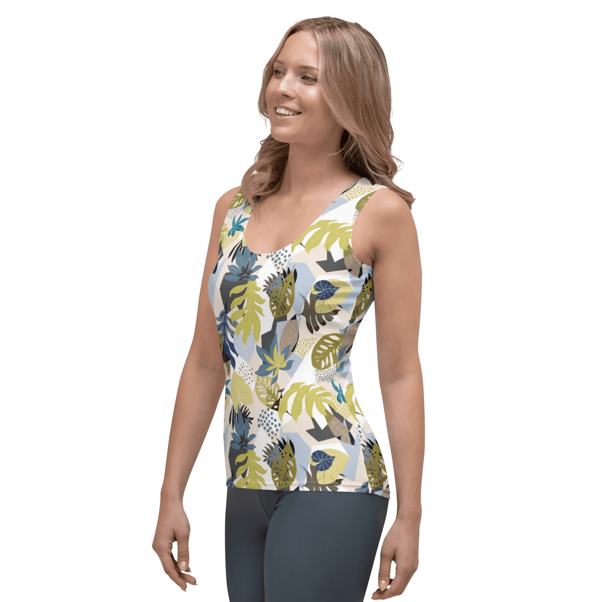 Printed Tank Tops for Soft Summer Seasonal Color Palette
