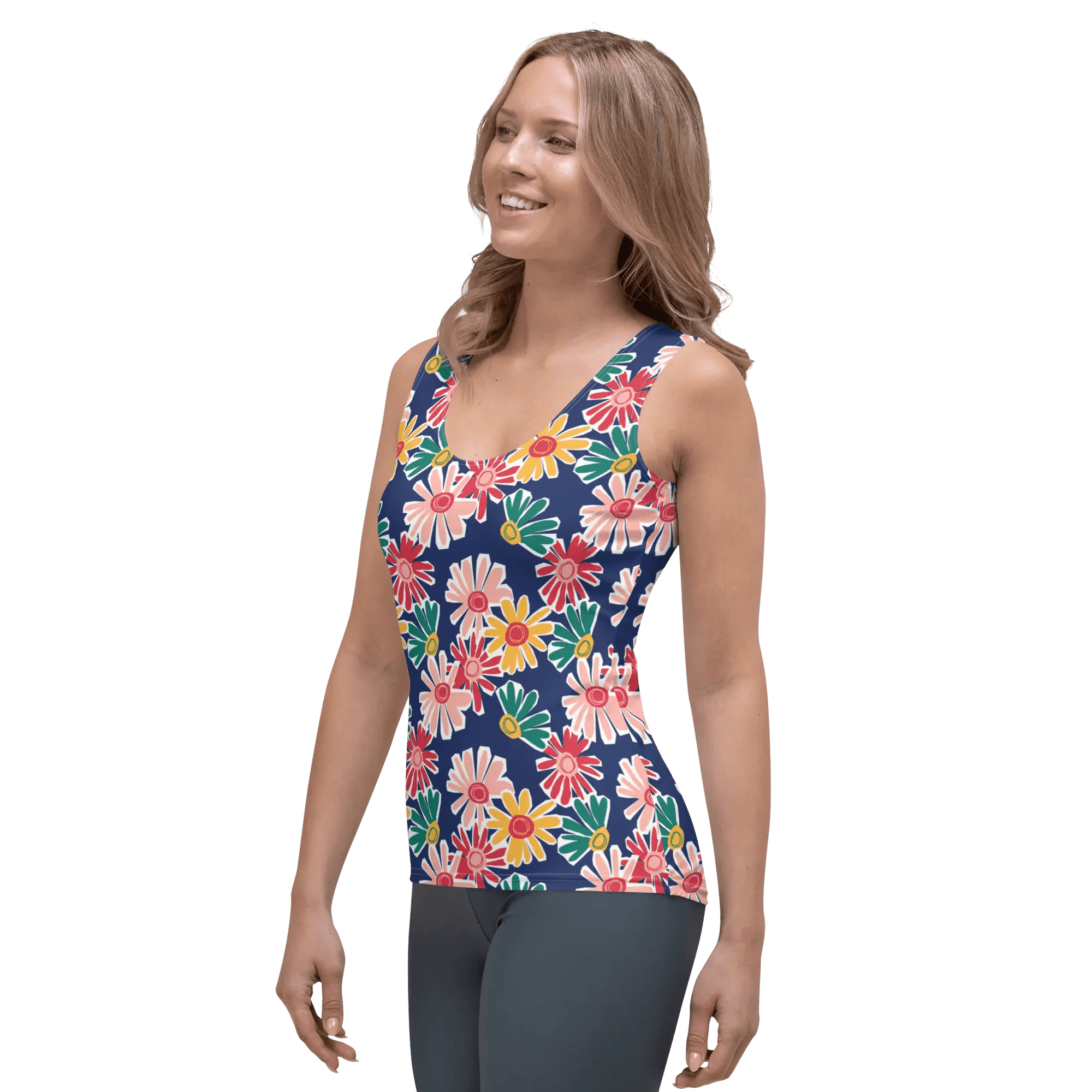 Printed Tank Tops for Bright Spring Seasonal Color Palette