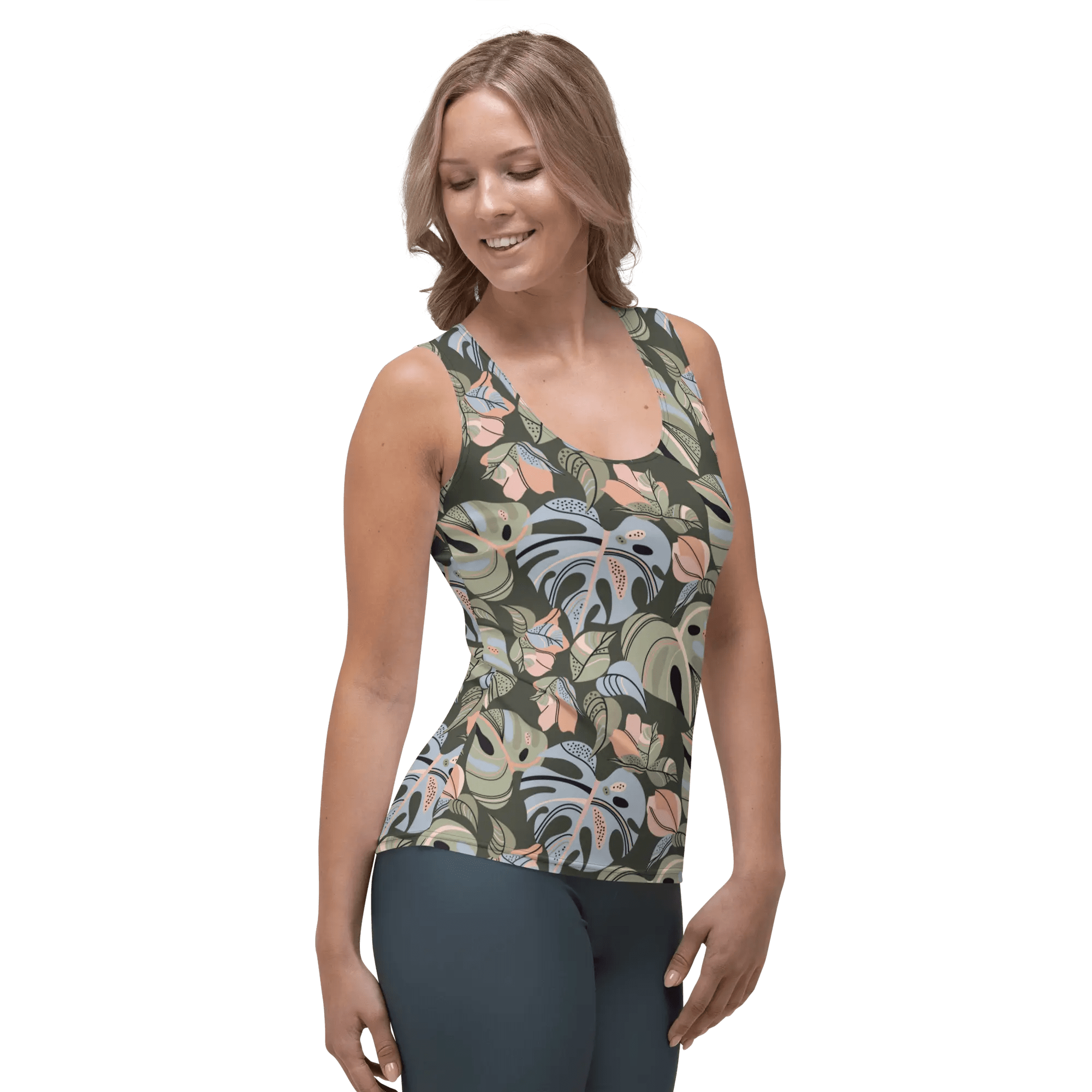 Printed Tank Tops for Soft Summer Seasonal Color Palette
