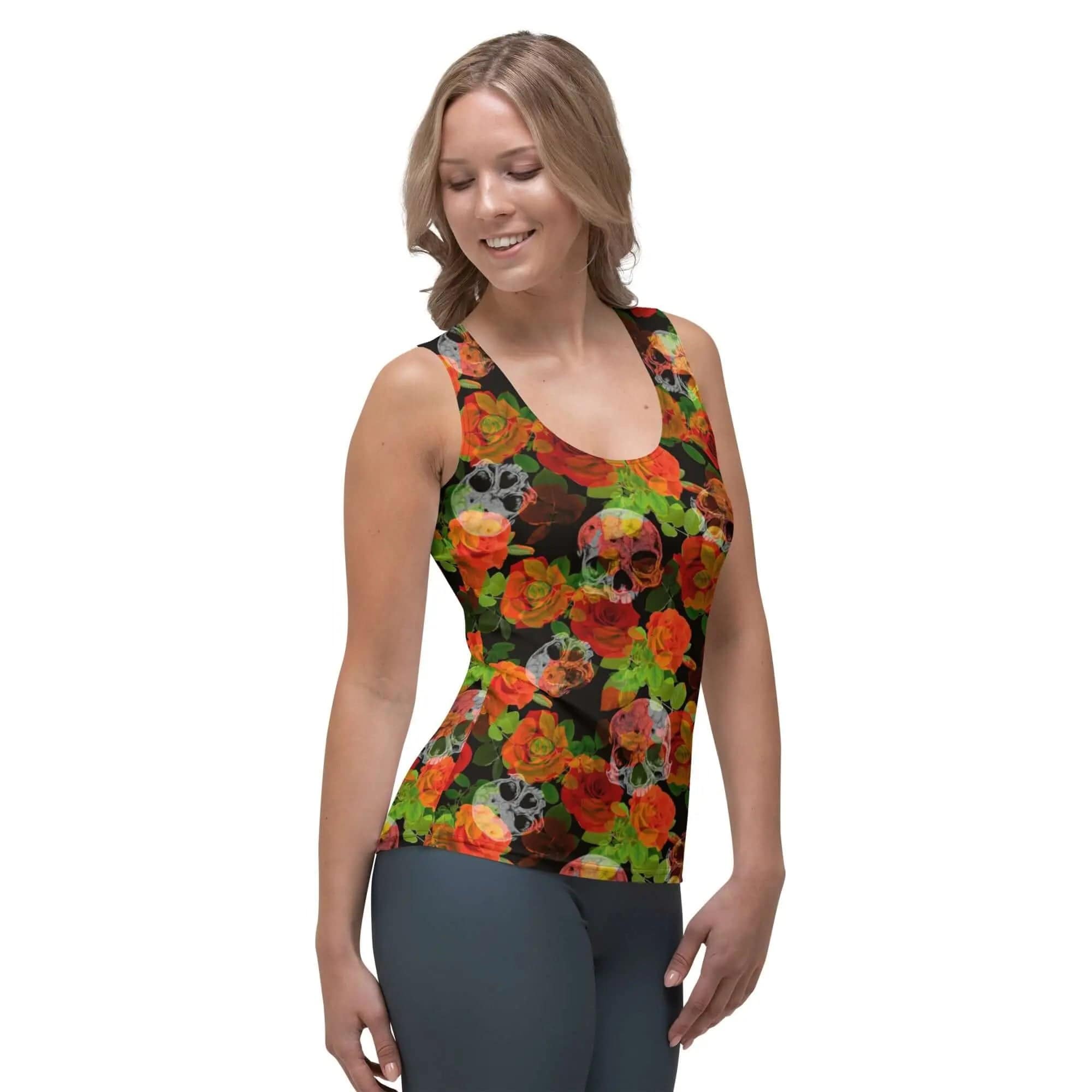 Printed Tank Tops for Dark Winter Seasonal Color Palette