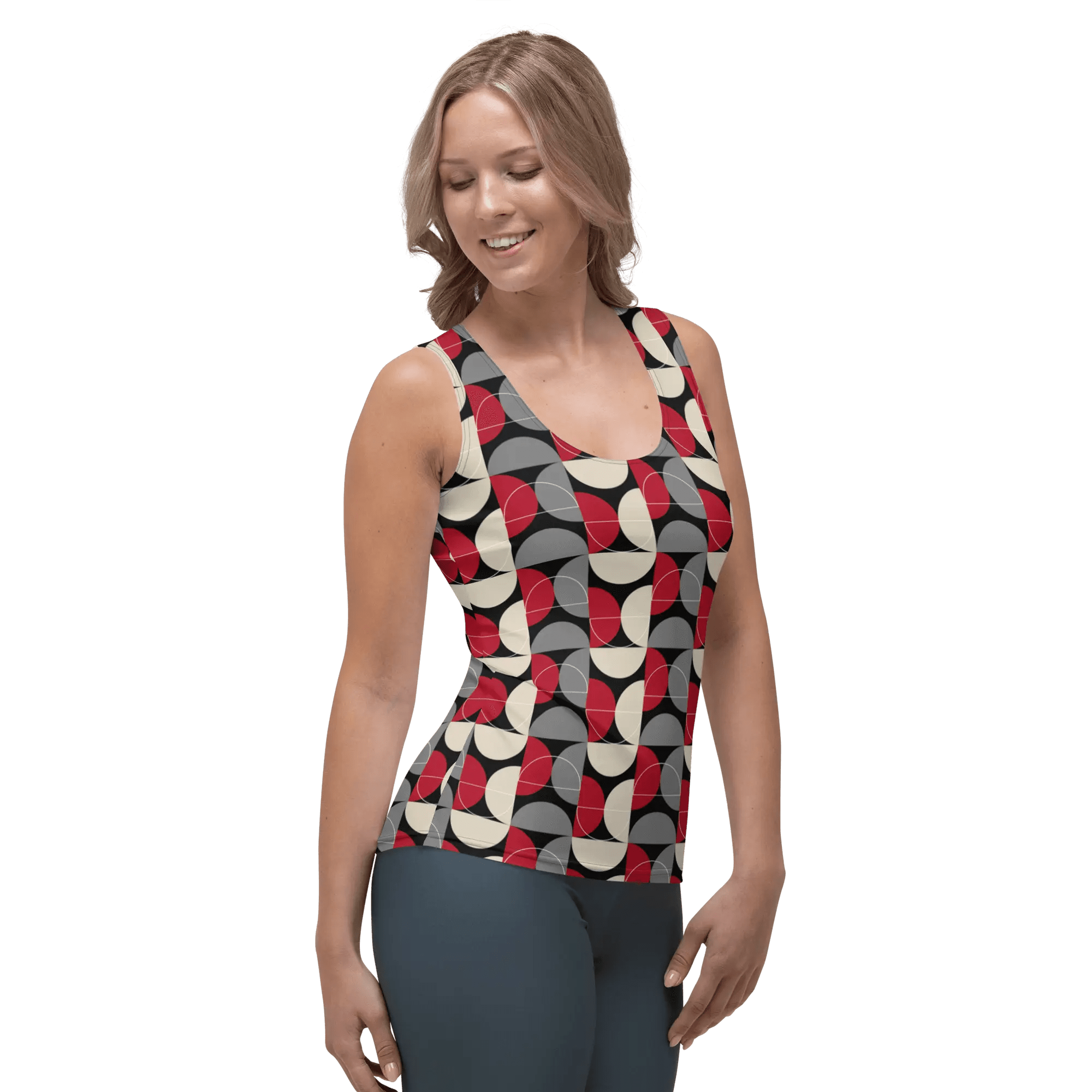 Printed Tank Tops for Dark Winter Seasonal Color Palette