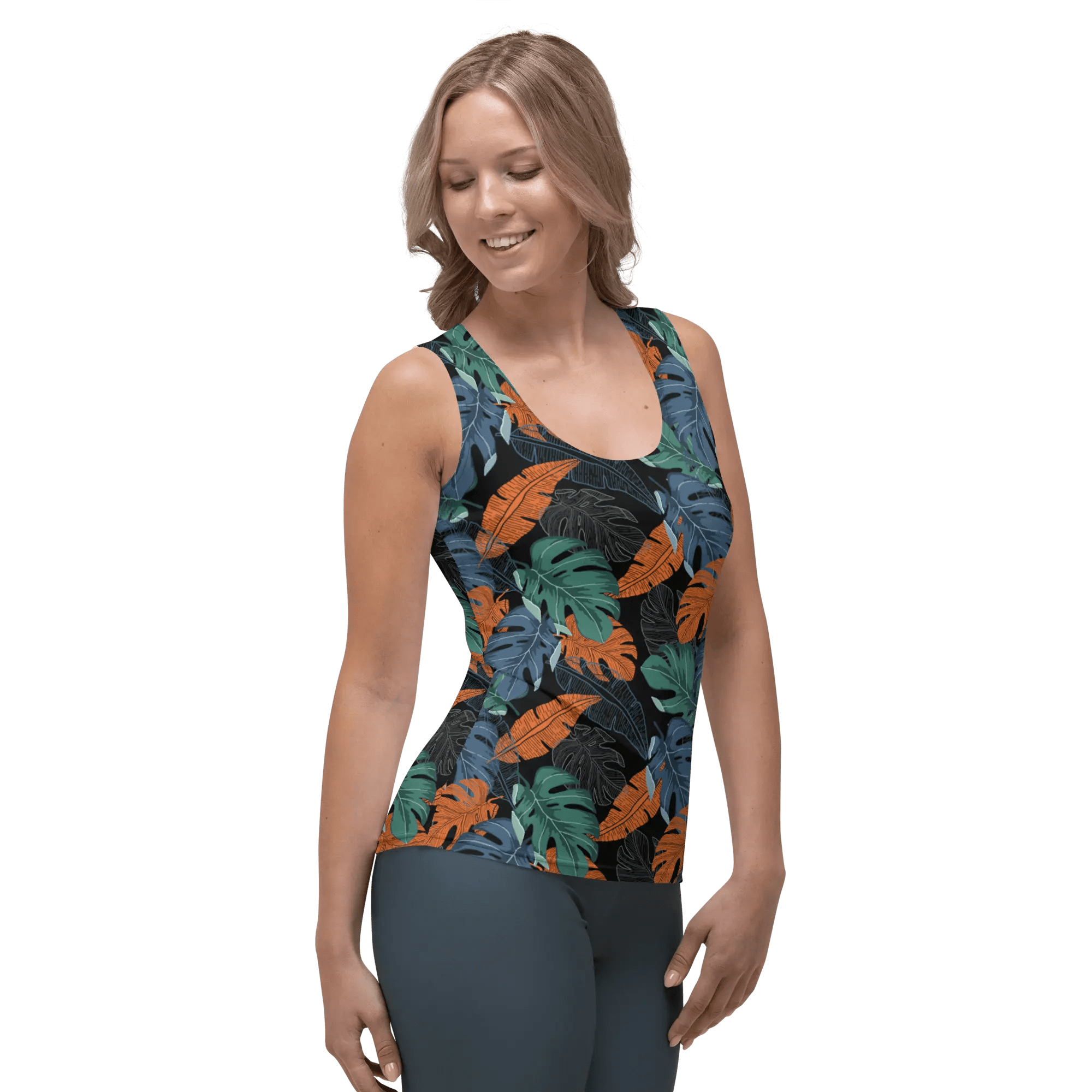 Printed Tank Tops for Dark Autumn Seasonal Color Palette