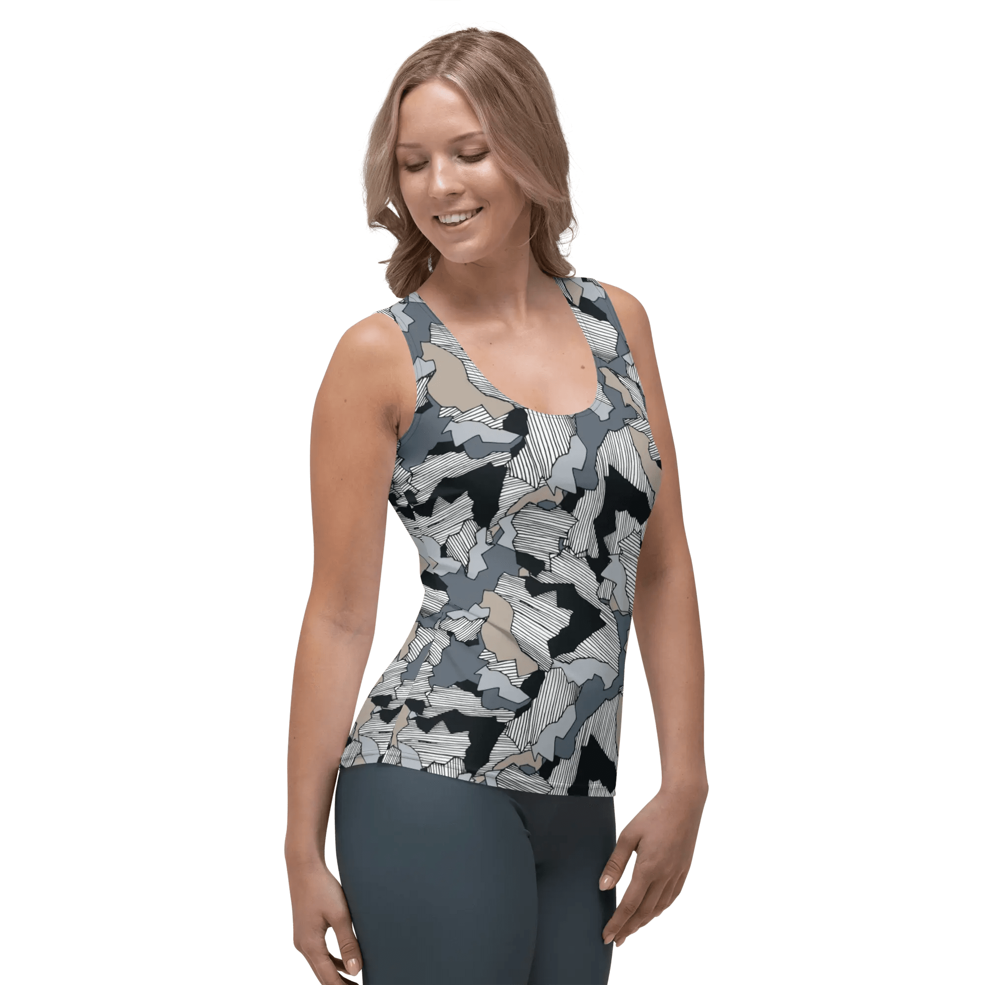 Printed Tank Tops for Dark Winter Seasonal Color Palette