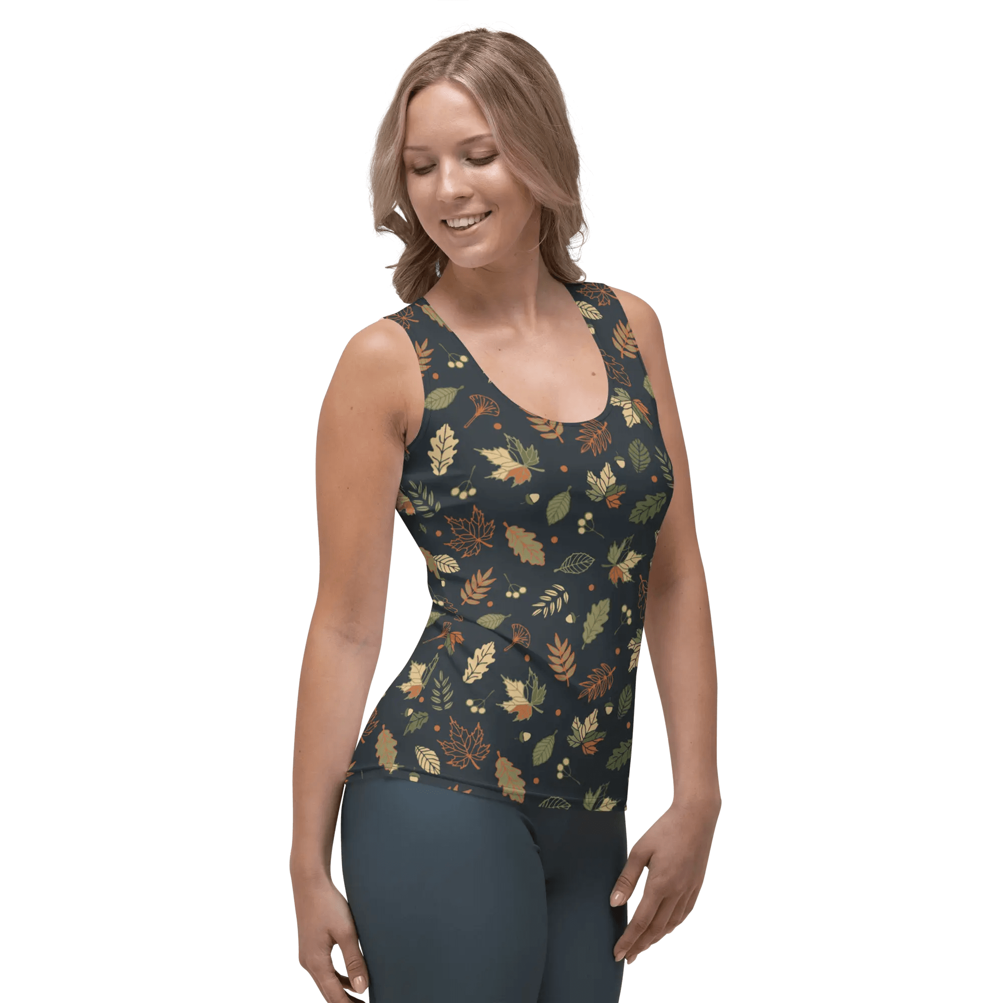 Printed Tank Tops for Dark Autumn Seasonal Color Palette