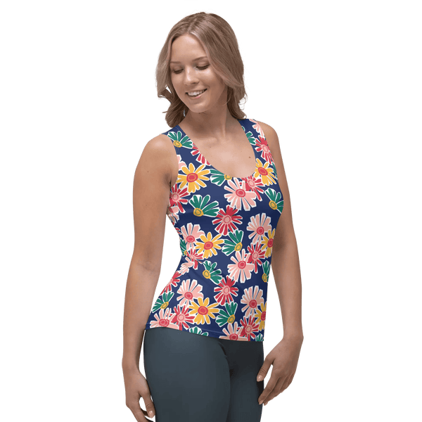 Printed Tank Tops for Bright Spring Seasonal Color Palette