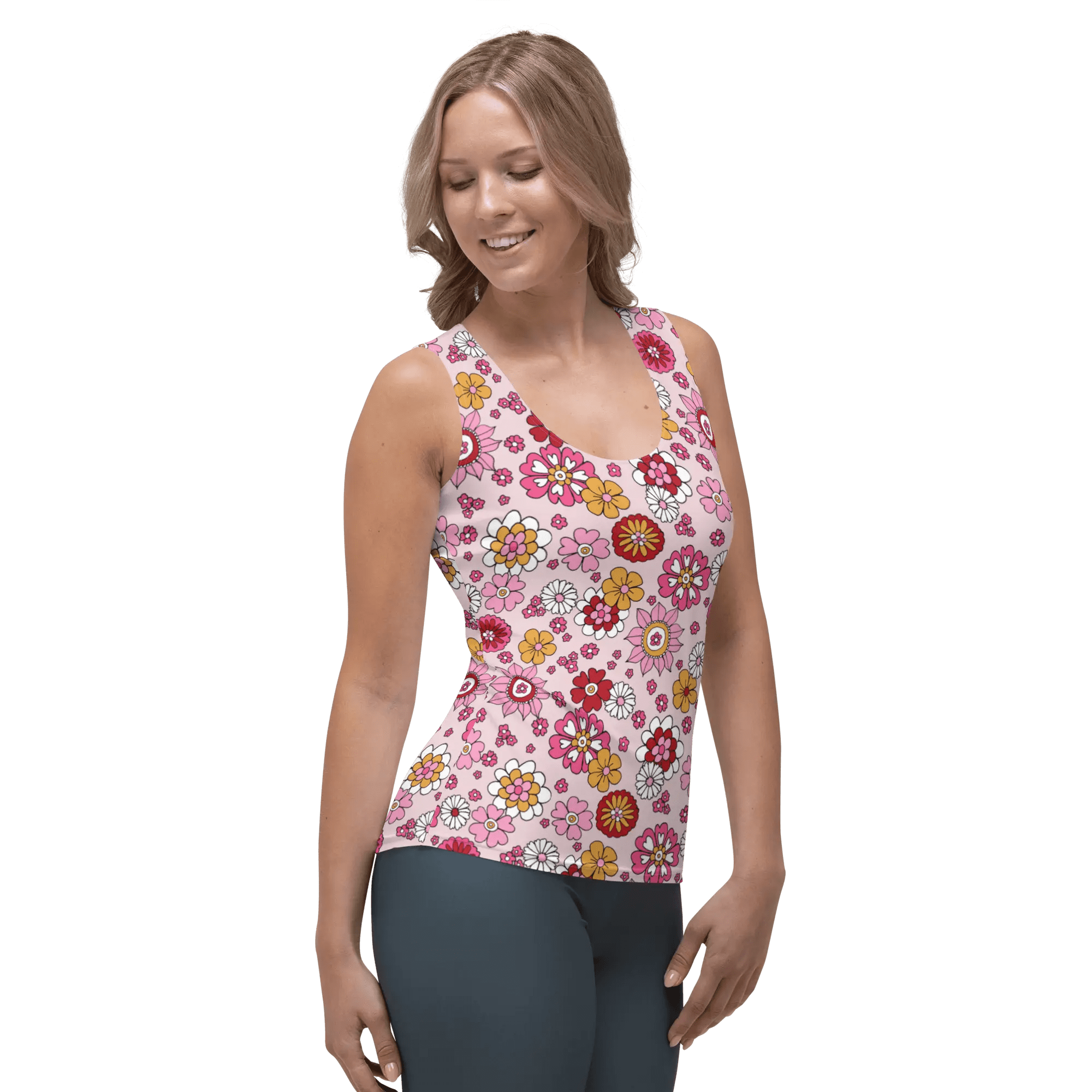 Printed Tank Tops for Bright Spring Seasonal Color Palette