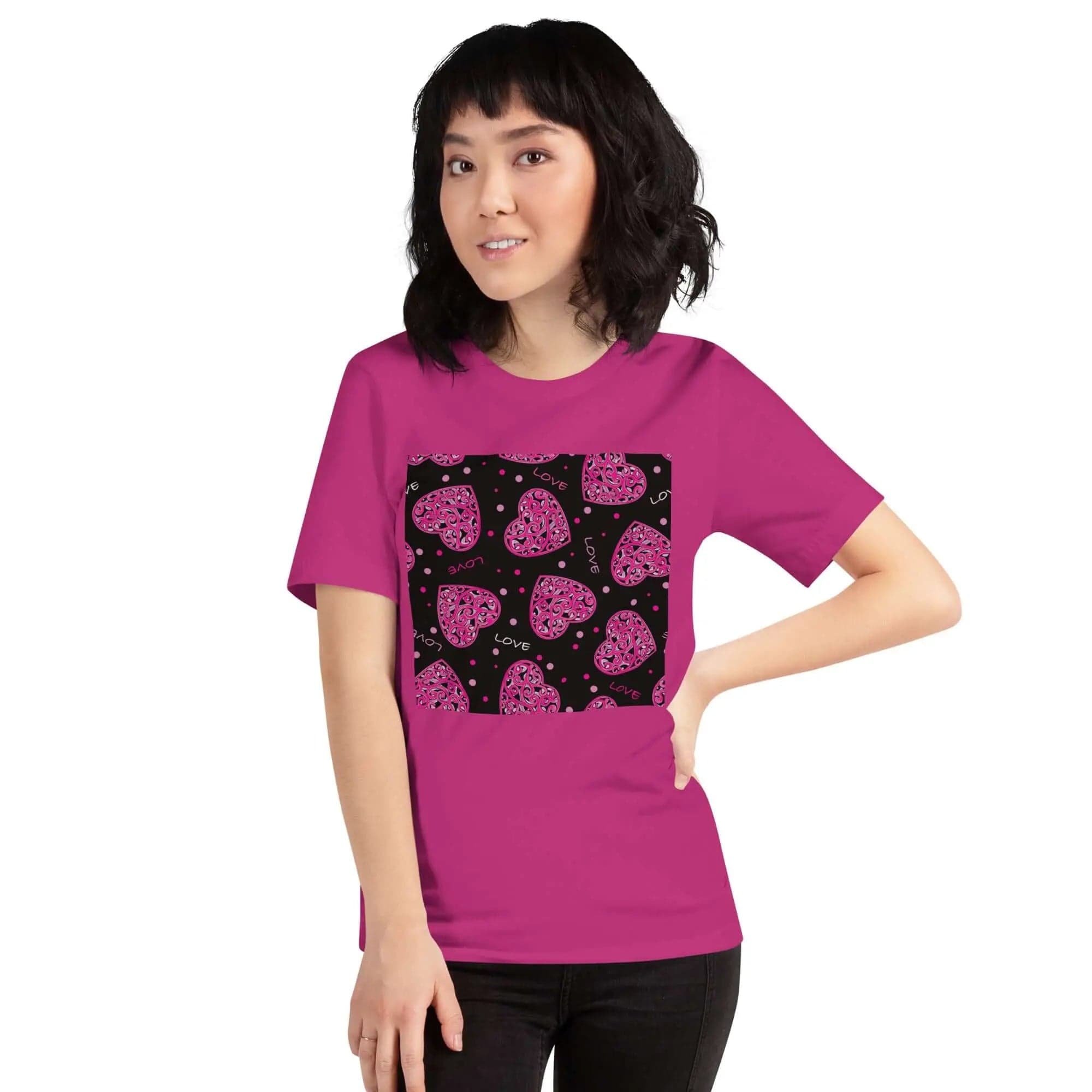 Unisex T-Shirt with Bright Winter Colors